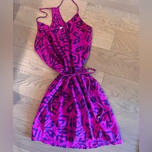 Amanda Uprichard silk spaghetti strap dress